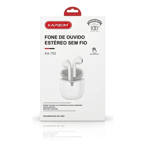 Fone de ouvido estéreo sem fio kapbom ka-792