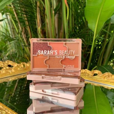 Paleta de Sombras Puzzle da Sarah’s Beauty possui 6 lindas cores e 4 modelos diferentes